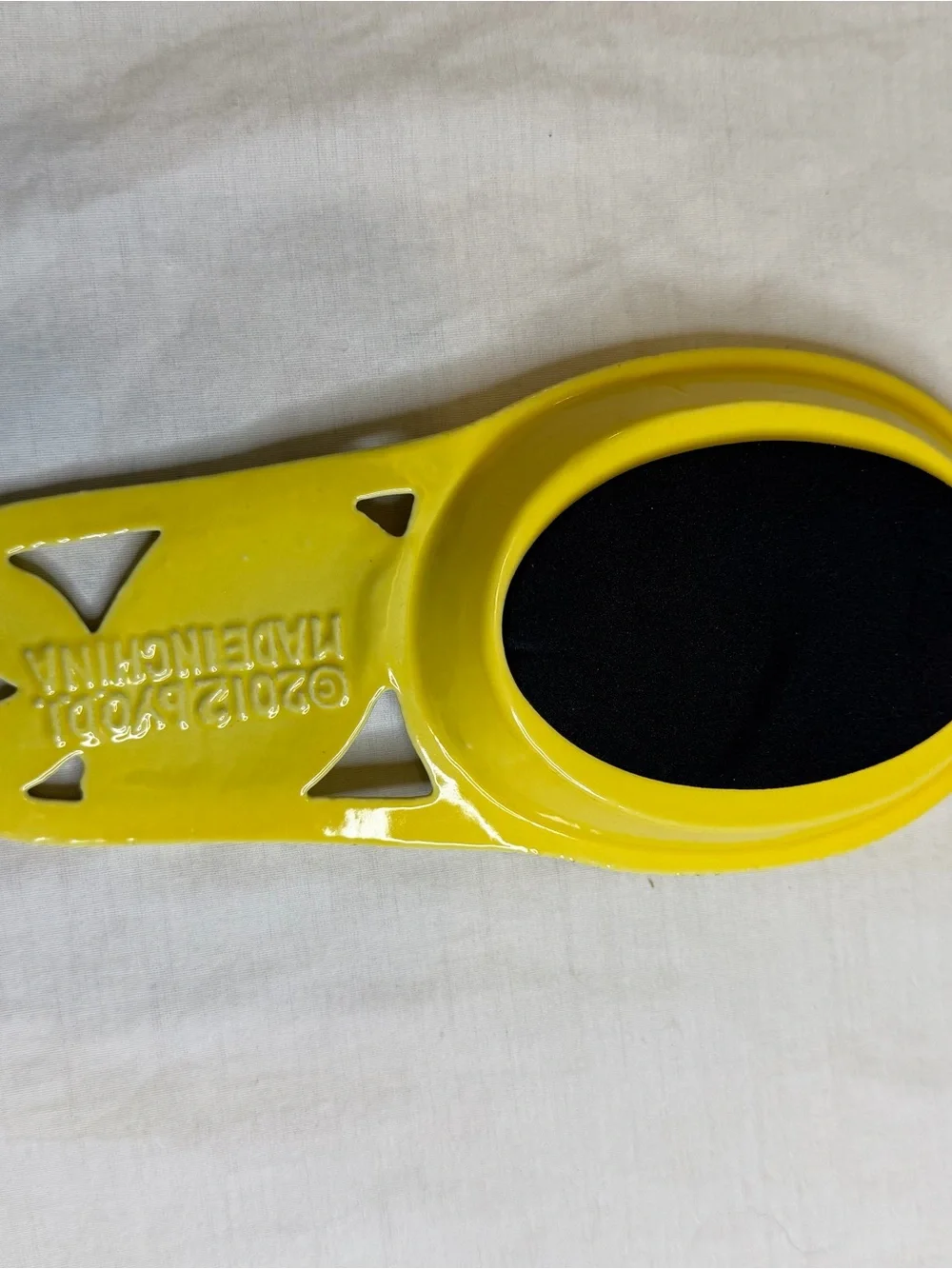 Yellow Cast Iron Lemon Spoon Rest 2012